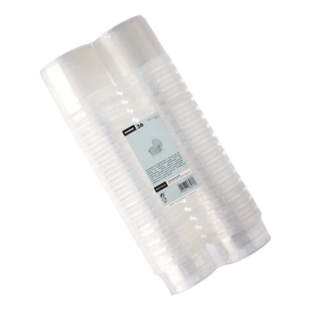 36 Feinkostbecher, PP rund 240 ml Ø 9,5 cm · 5,6 cm transparent mit Originalitätsverschluss