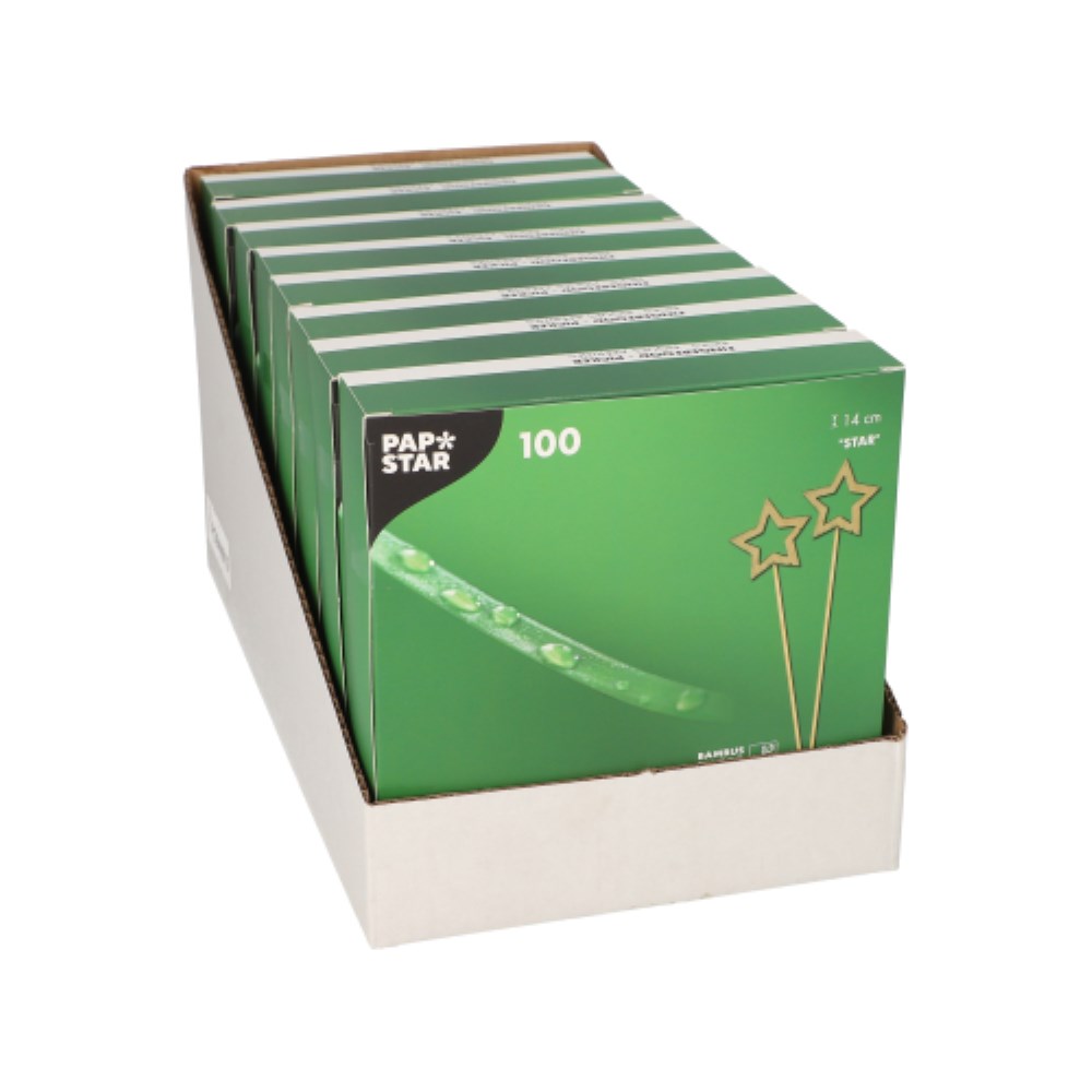 100 Fingerfood - Picker 14 cm "Star"