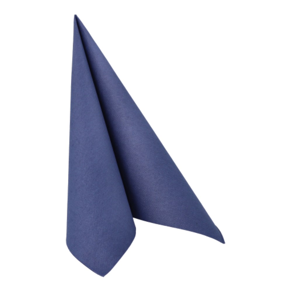 20 Servietten "ROYAL Collection" 1/4-Falz 40 cm x 40 cm dunkelblau