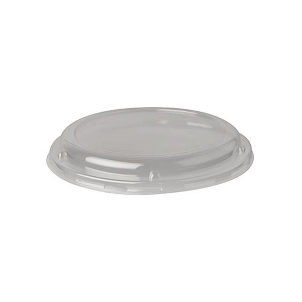 50 Dom-Deckel, PLA "pure" rund Ø 13,9 cm · 2 cm transparent