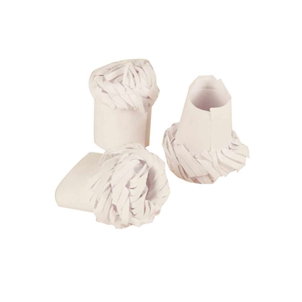 100 Geflügelmanschetten "pure" Ø 1,8 cm · 4,5 cm weiss