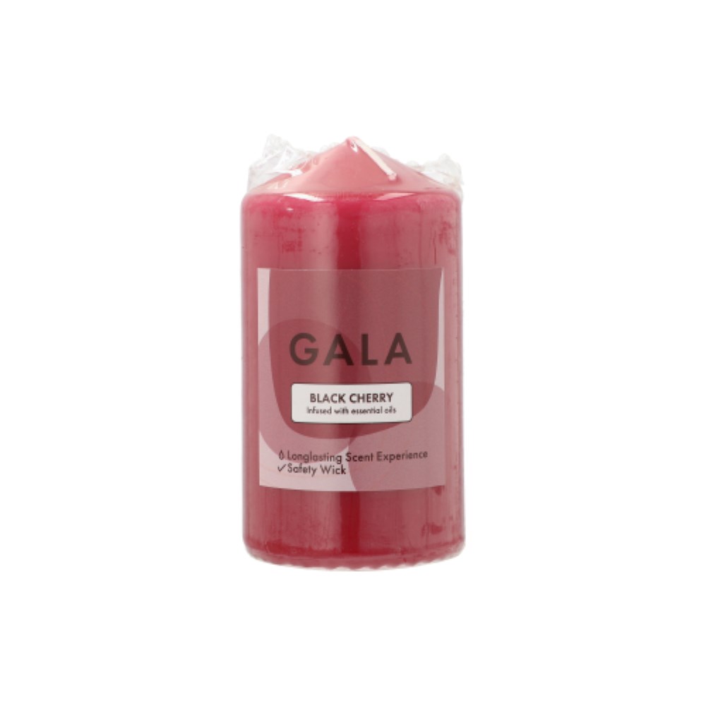 "GALA" Duft-Stumpenkerze Ø 58 mm · 110 mm bordeaux - Black Cherry