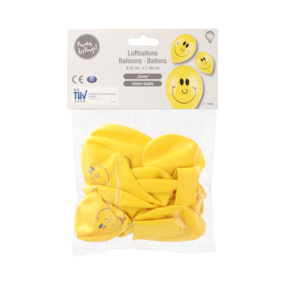 10 Luftballons Ø 25 cm "Sunny"