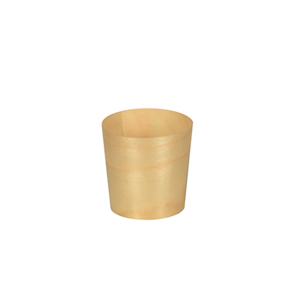 50 Fingerfood - Schalen, Holz "pure" rund Ø 4,5 cm · 4,5 cm
