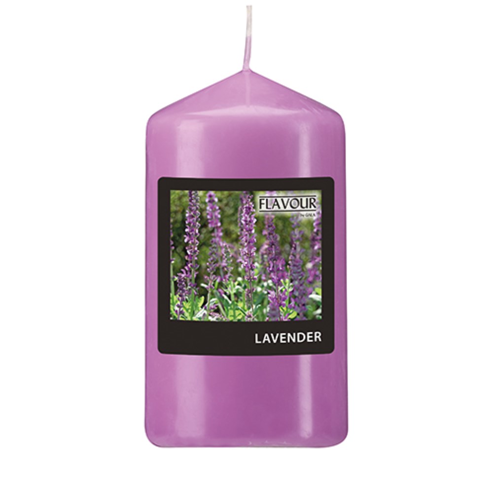 "GALA" Duft-Stumpenkerze Ø 58 mm · 110 mm violett - Lavender