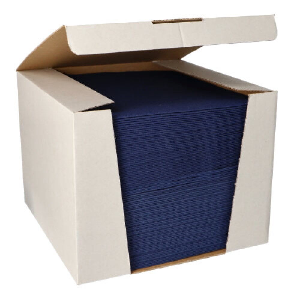 100 Servietten "ROYAL Collection" 1/4-Falz 40 cm x 40 cm dunkelblau 100 Servietten "ROYAL Collection" 1/4-Falz 40 cm x 40 cm dunkelblau