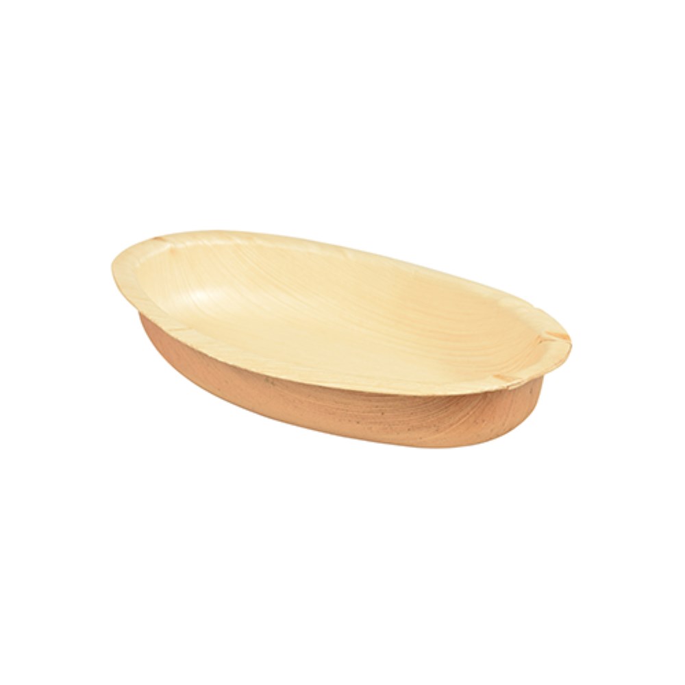 25 Schalen, Palmblatt "pure" oval 300 ml 20 cm x 12,5 cm x 3 cm