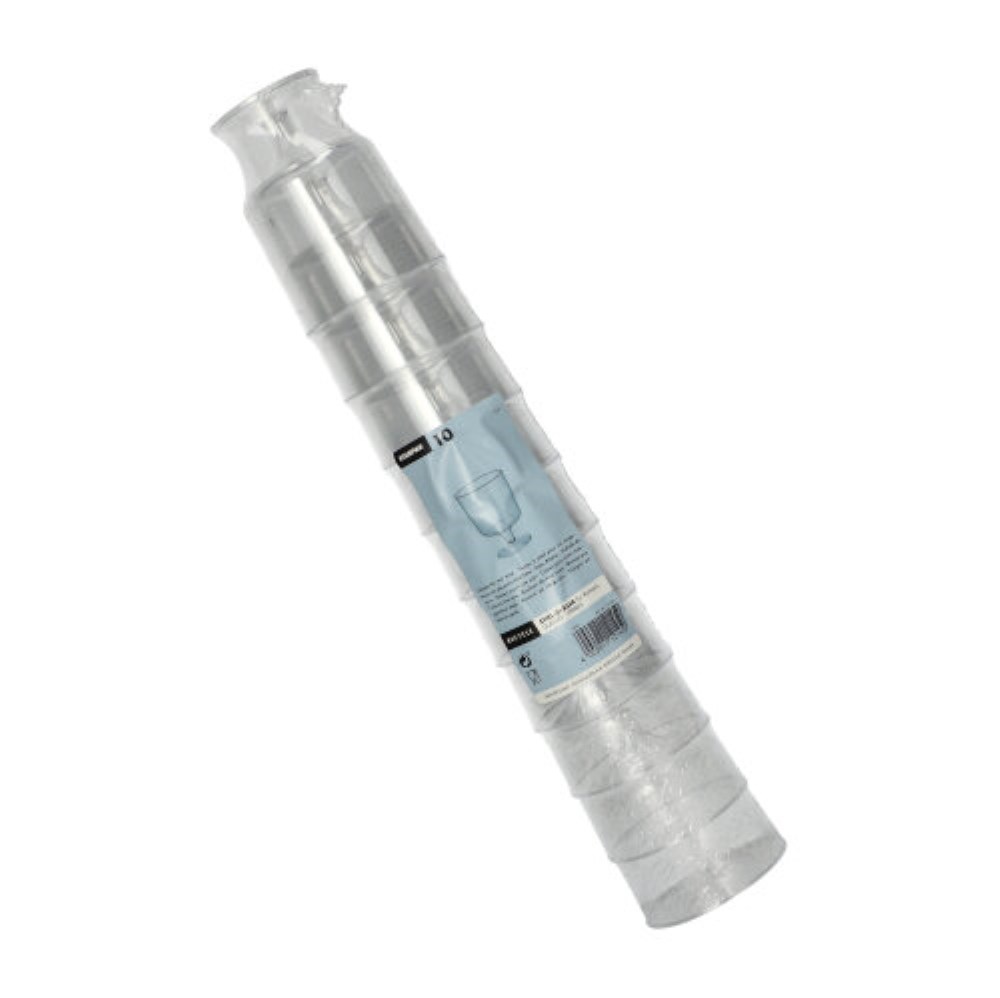 10 Stiel-Gläser für Rotwein, PS 0,2 l Ø 7,2 cm · 10 cm glasklar einteilig