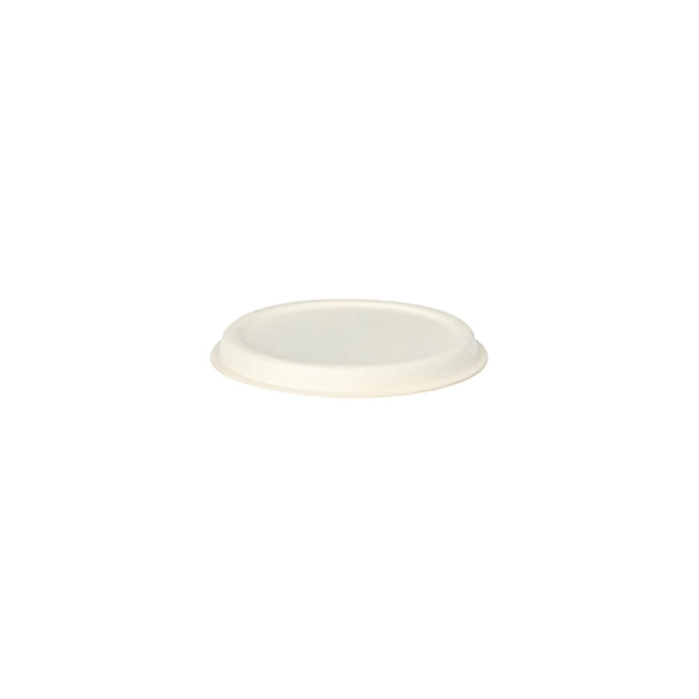 50 Deckel für Dressingschalen Zuckerrohr "pure" Ø 6 cm weiss 50 Deckel für Dressingschalen Zuckerrohr "pure" rund Ø 6 cm weiss