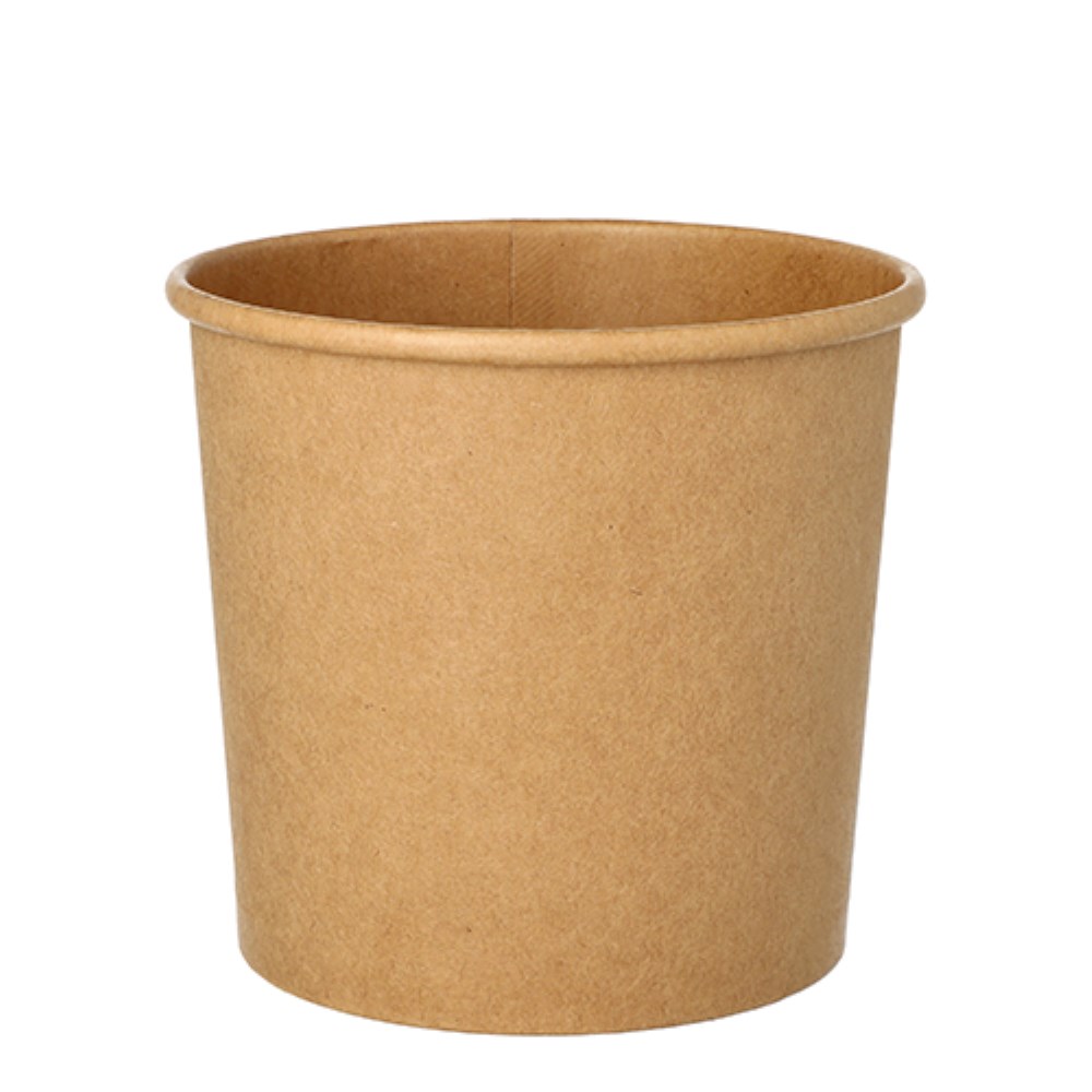 25 Suppenbecher, Pappe rund 760 ml Ø 11,5 cm · 11 cm braun