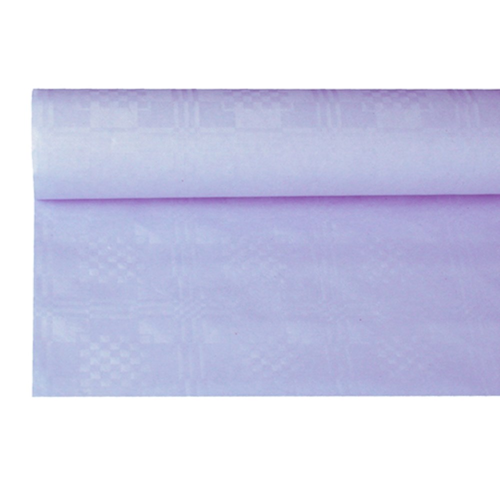 Papiertischtuch mit Damastprägung 8 m x 1,2 m flieder