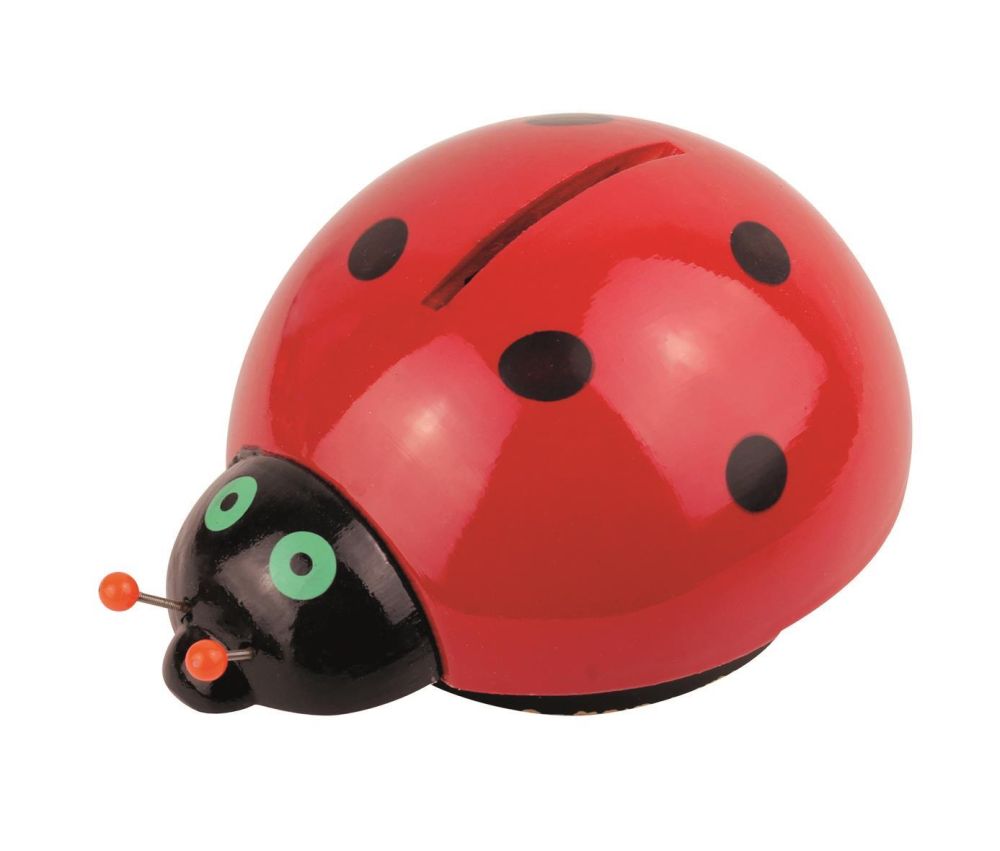 Spardose groß Marienkäfer - Made in France - Vintage Toy - kleines Geschenk