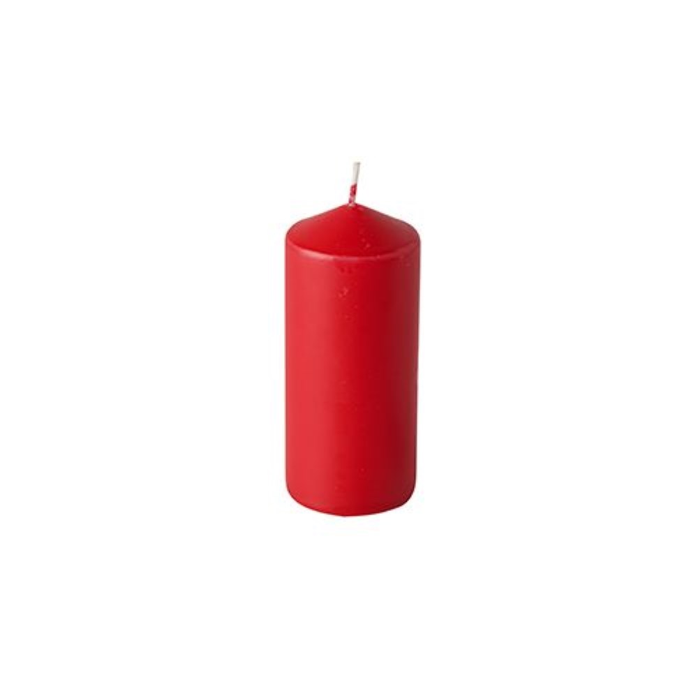 10 Stumpenkerzen Ø 40 mm · 90 mm rot