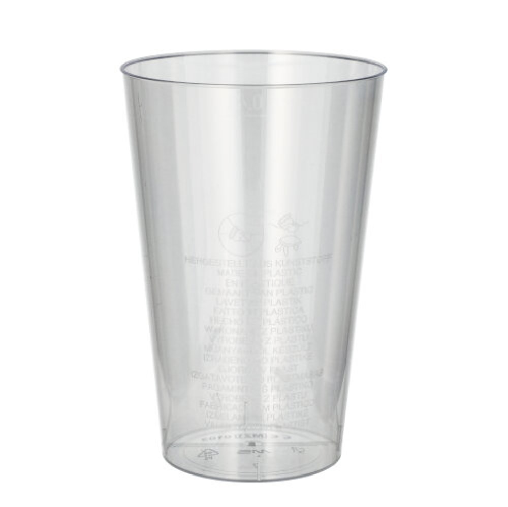 50 Trinkbecher, PS 0,4 l Ø 9 cm · 13 cm glasklar