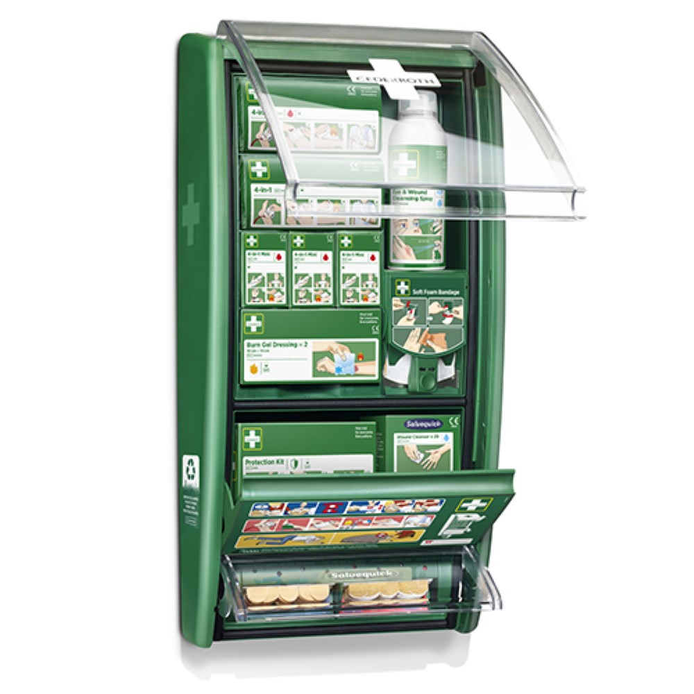 "Cederroth" First Aid & Burn Station 11,7 cm x 29,4 cm x 57,2 cm grün