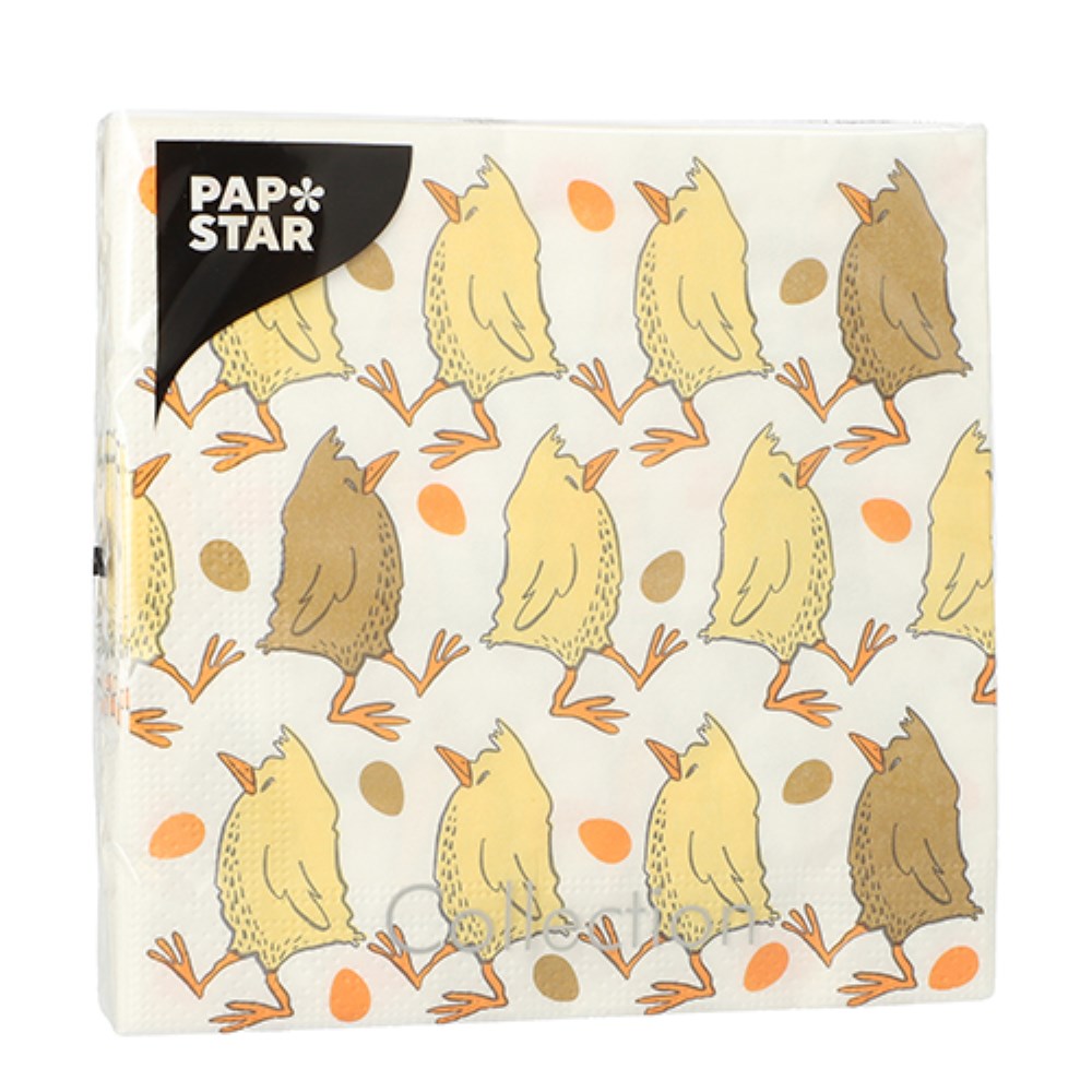 20 Servietten, 3-lagig 1/4-Falz 33 cm x 33 cm "Påsktider" 20 Servietten, 3-lagig 1/4-Falz 33 cm x 33 cm "Påsktider"