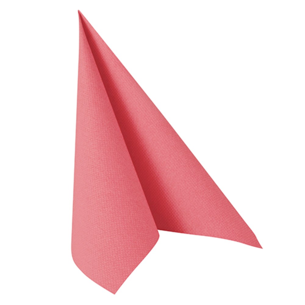 100 Servietten "ROYAL Collection" 1/4-Falz 40 cm x 40 cm rosa