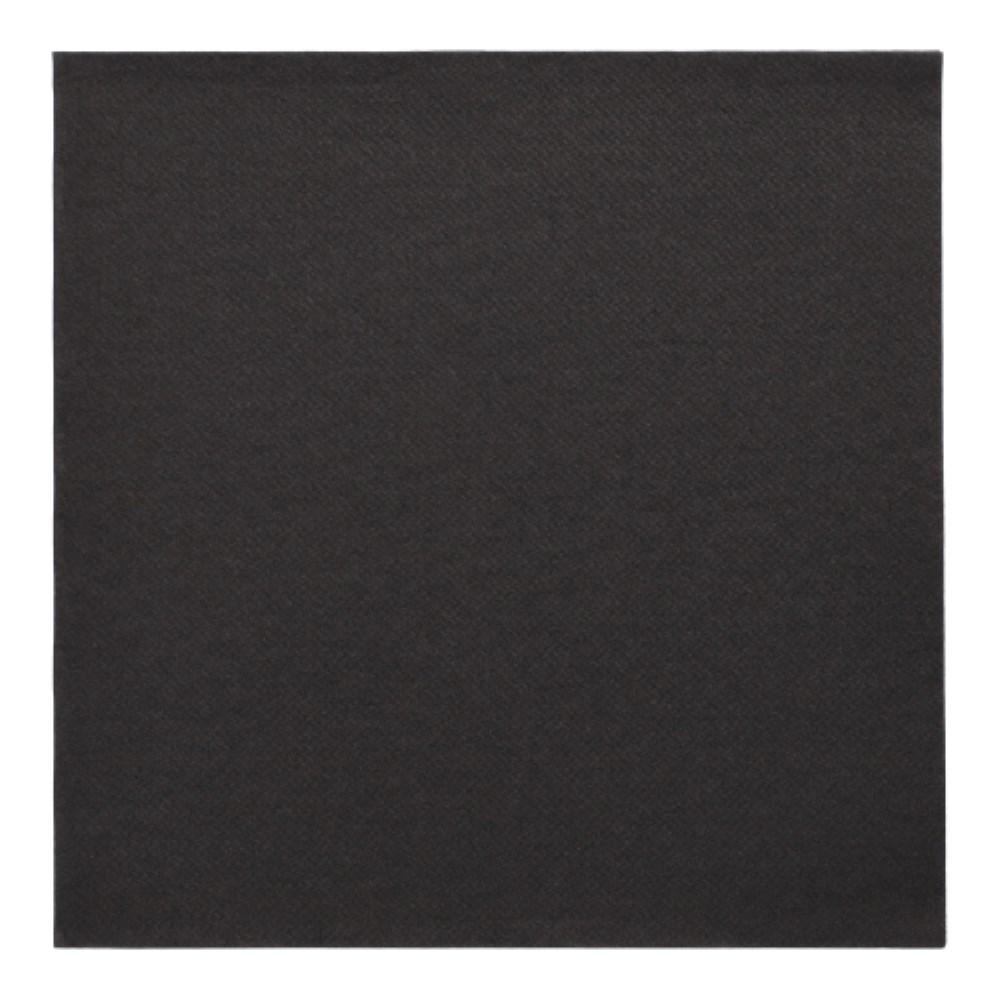50 Servietten "ROYAL Collection" 1/4-Falz 40 cm x 40 cm tiefschwarz