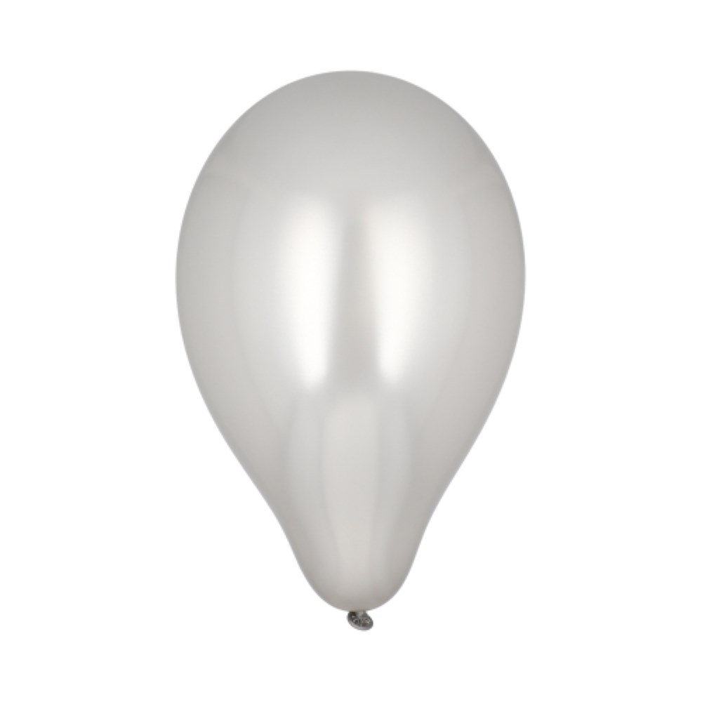 100 Luftballons Ø 25 cm silber
