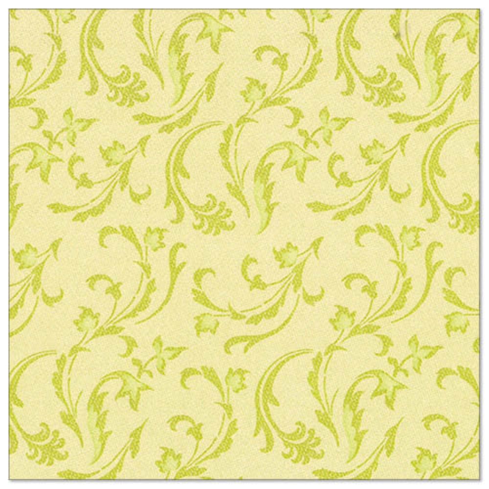 50 Servietten "ROYAL Collection" 1/4-Falz 40 cm x 40 cm limonengrün "Damascato"