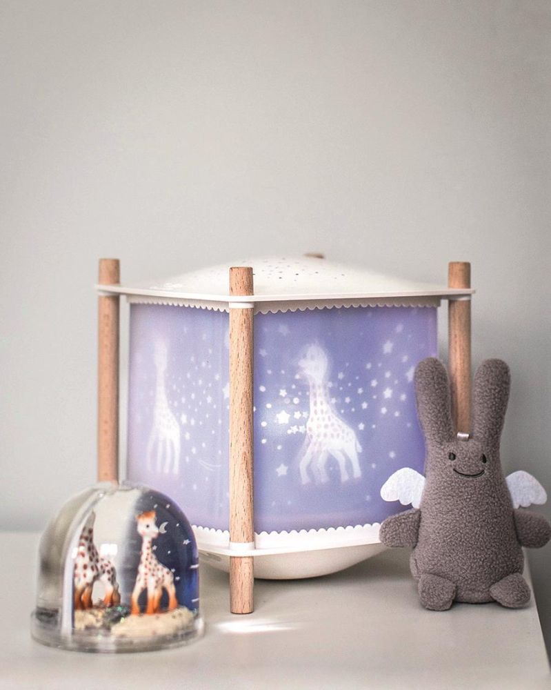 Nacht Licht - Laterne ReVOLUTION 2.0 - Sophie the Giraffe© - Kabellos , Musik, Weinen Detektor, USB Aufladbar