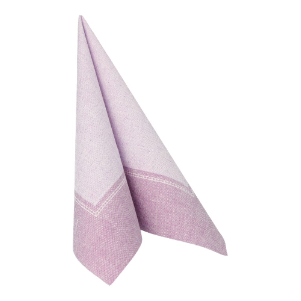 20 Servietten "ROYAL Collection" 1/4-Falz 40 cm x 40 cm flieder "Linum"