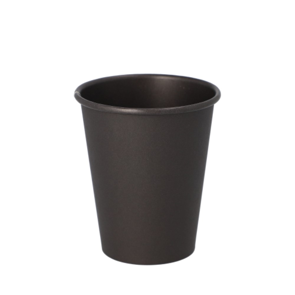 50 Trinkbecher, Pappe "To Go" 0,2 l Ø 8 cm · 9,2 cm schwarz