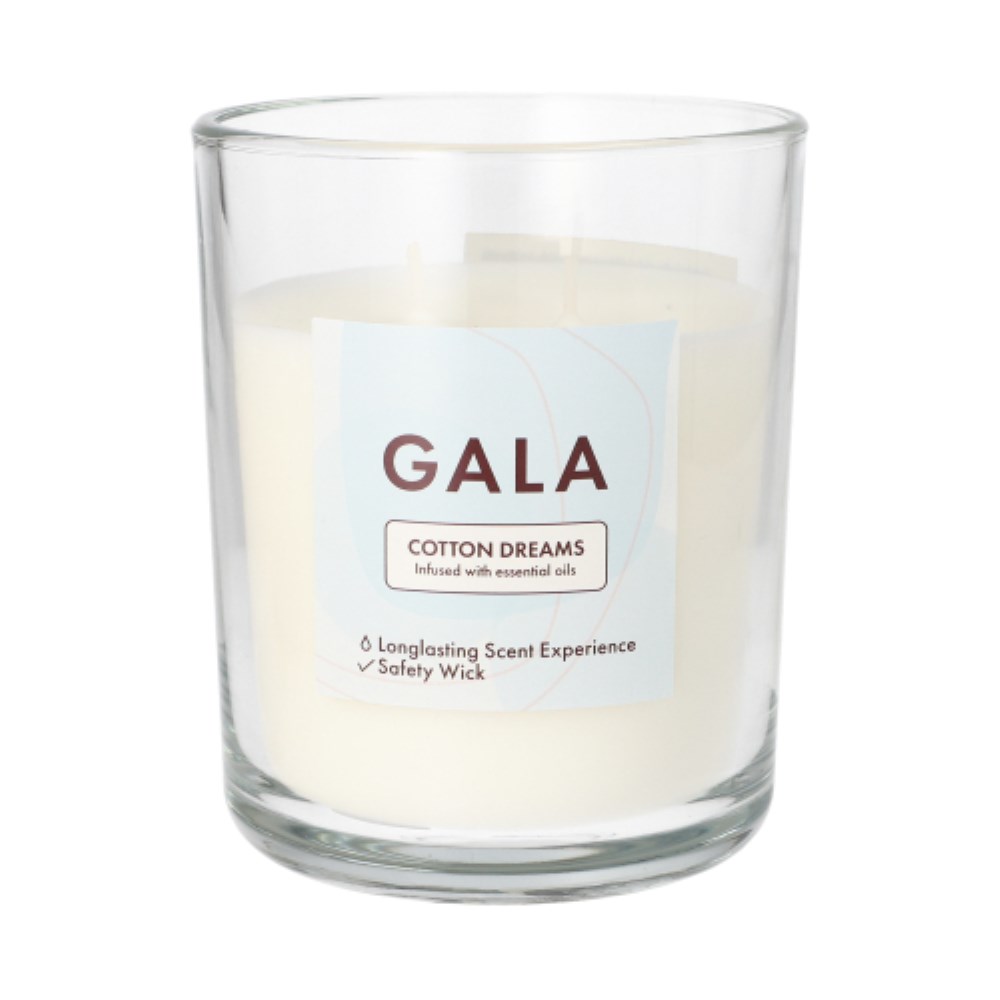 "GALA" Duftkerze im Glas Ø 10,5 cm · 12,4 cm weiss - Cotton Dreams "Tokio Large"