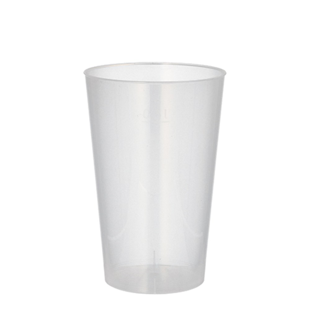 10 Mehrweg-Trinkbecher PP 0,3 l Ø 7,8 cm · 11,8 cm transluzent
