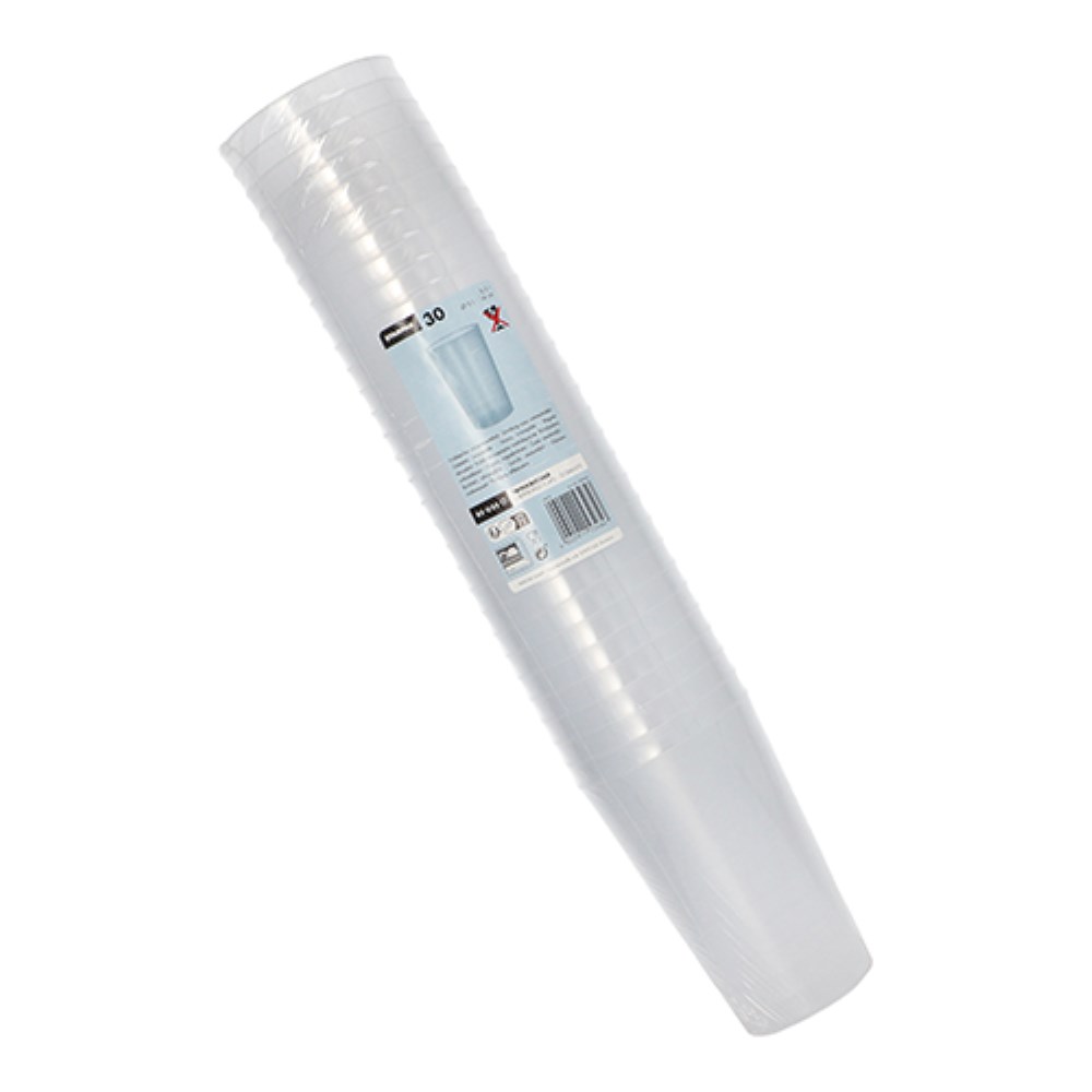 30 Mehrweg-Trinkbecher PP 0,5 l Ø 9,1 cm · 14 cm transluzent