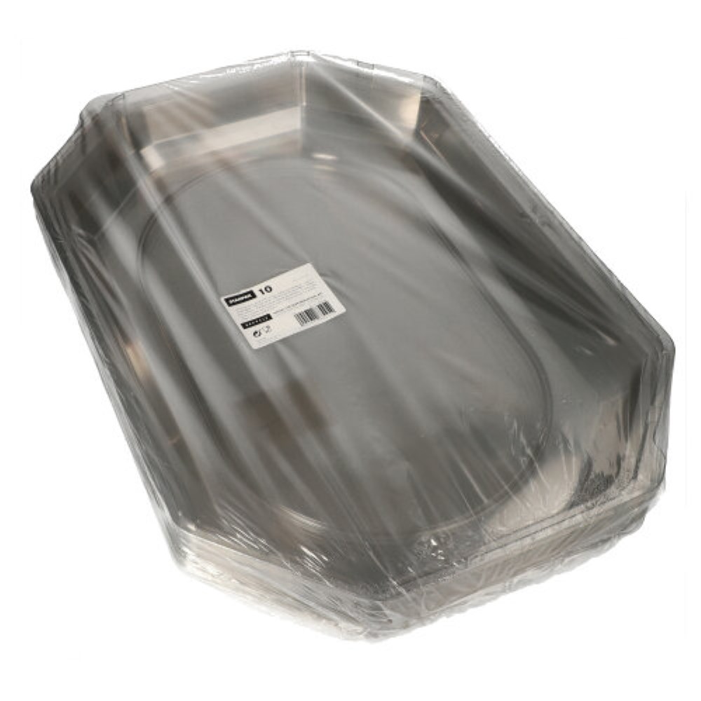 10 Deckel für Servierplatten, PET 54 cm x 35 cm x 6,3 cm transparent