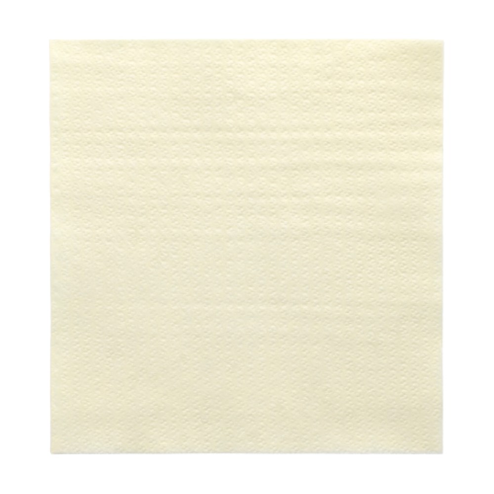500 Servietten, 1-lagig 1/4-Falz 33 cm x 33 cm creme