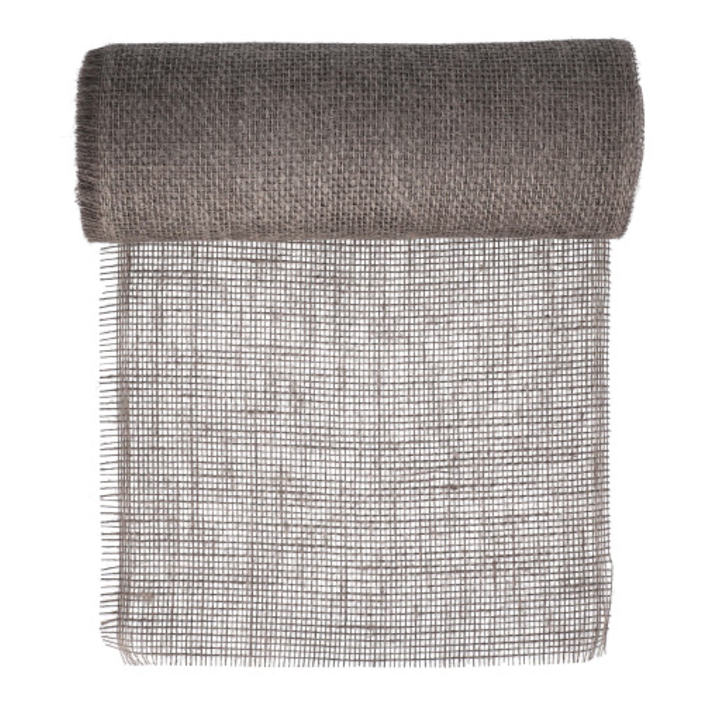 Dekoband Jute 10 m x 30 cm taupe