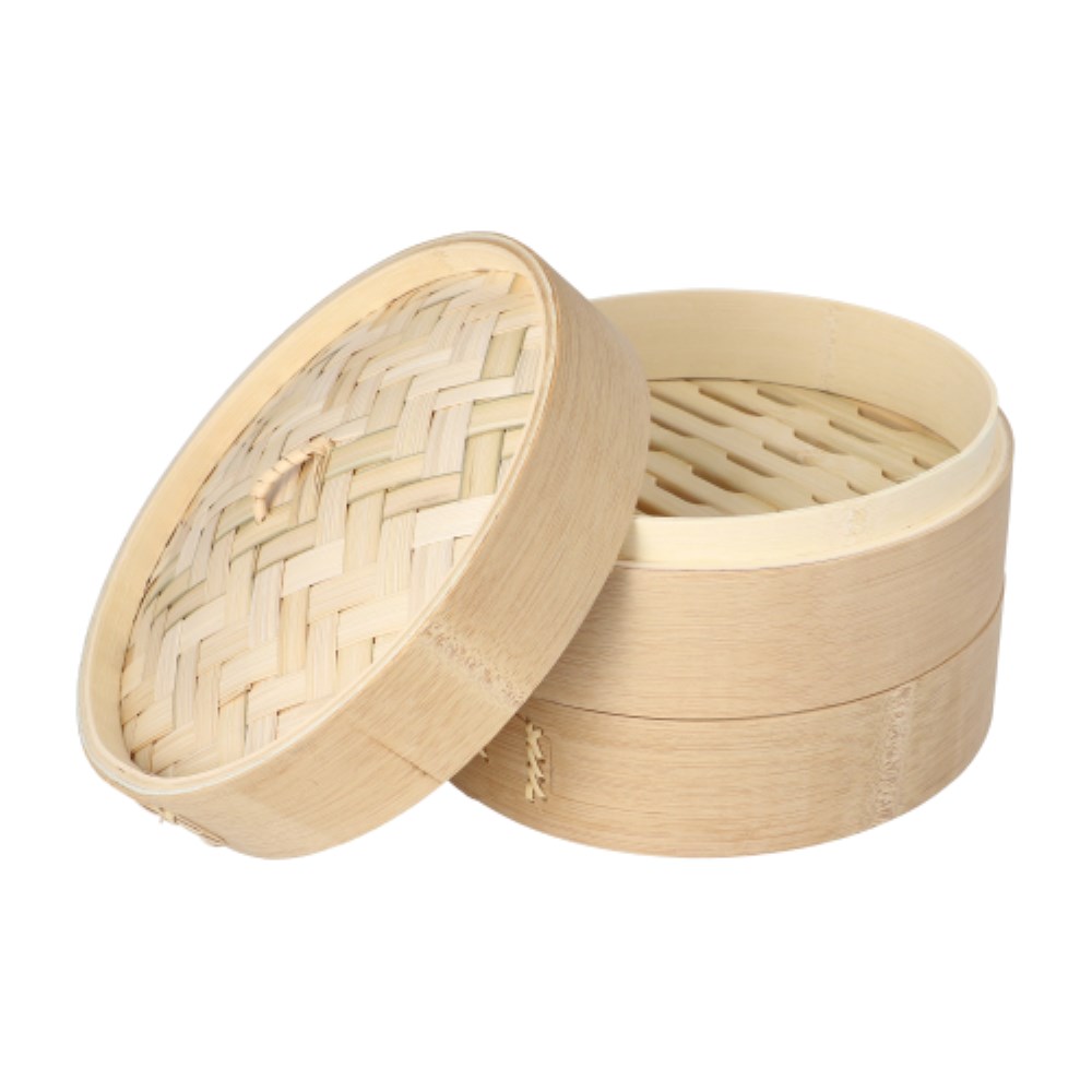 Dampfgarer Bambus "ASIA" Ø 21 cm · 13,5 cm 3-teilig