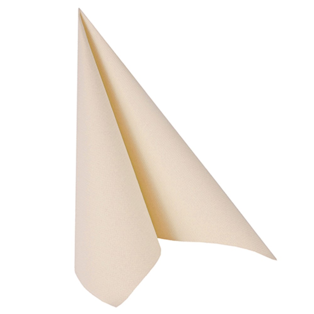100 Servietten "ROYAL Collection" 1/4-Falz 40 cm x 40 cm champagner