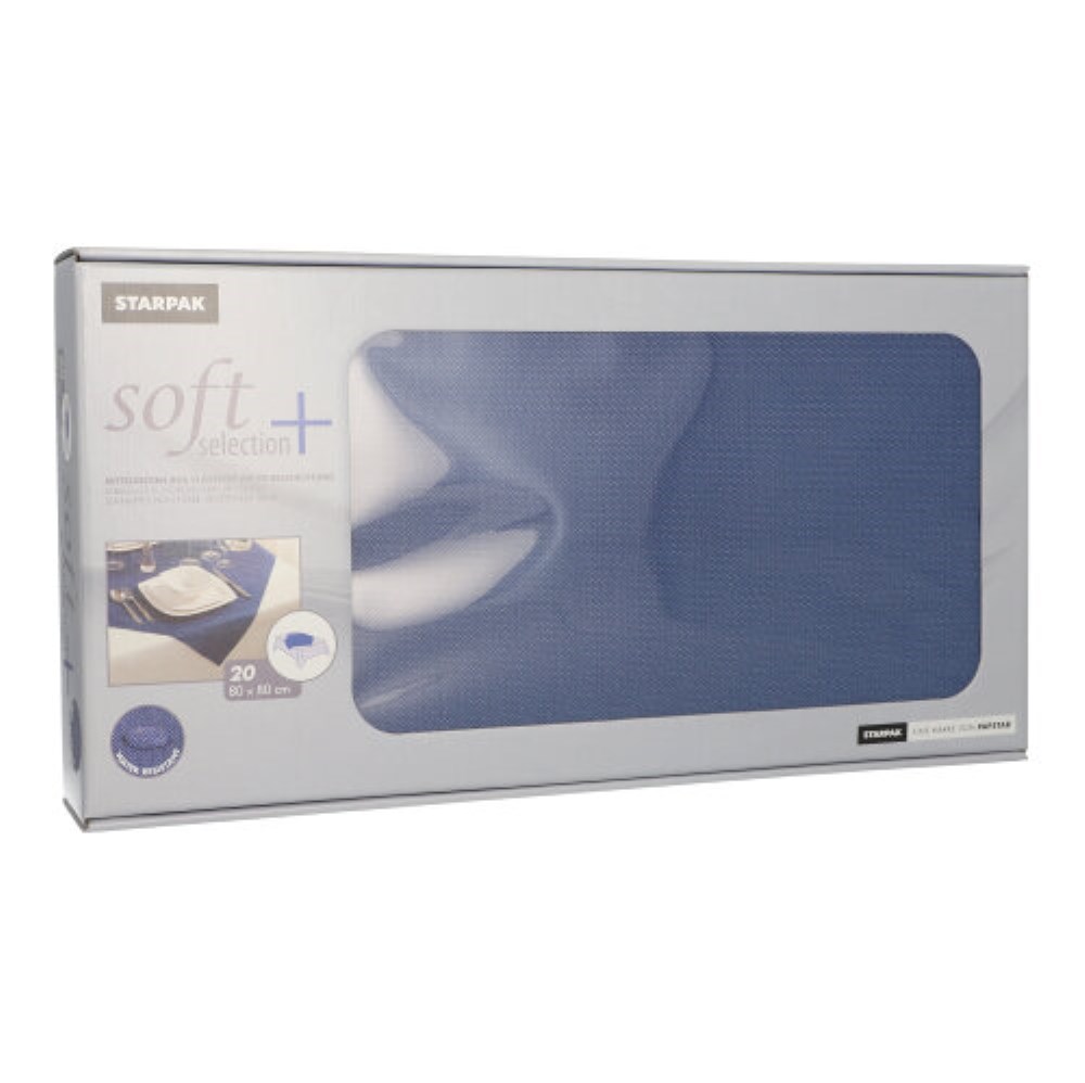 20 Mitteldecken, stoffähnlich, Vlies "soft selection plus" 80 cm x 80 cm dunkelblau 20 Mitteldecken, stoffähnlich, Vlies "soft selection plus" 80 cm x 80 cm dunkelblau