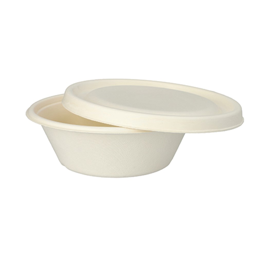 25 Schalen, Zuckerrohr "pure" 600 ml Ø 17 cm · 5,5 cm weiss