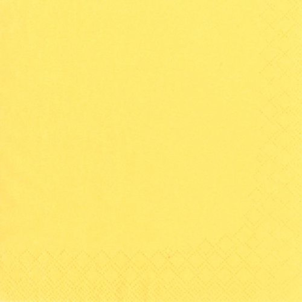 250 Servietten, 3-lagig 1/4-Falz 40 cm x 40 cm gelb