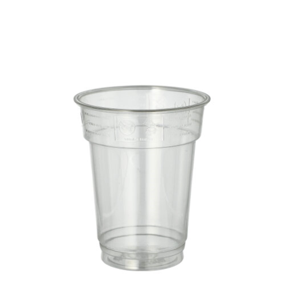 40 Trinkbecher "Hurricane", PET 0,2 l Ø 7,8 cm · 9,7 cm glasklar