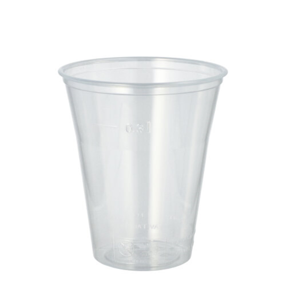 75 Trinkbecher, PS 0,3 l Ø 9,5 cm · 11 cm klar mit Schaumrand