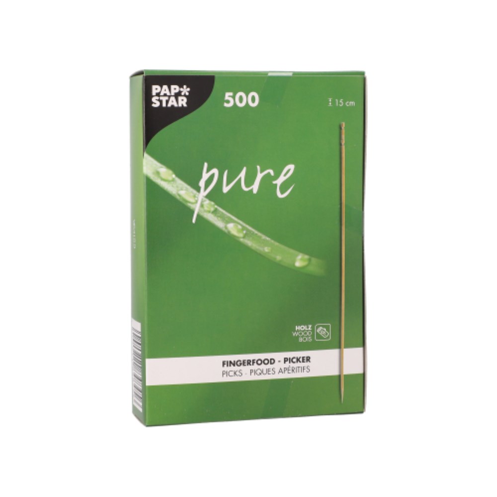 500 Fingerfood - Picker "pure" 15 cm gedrechselt
