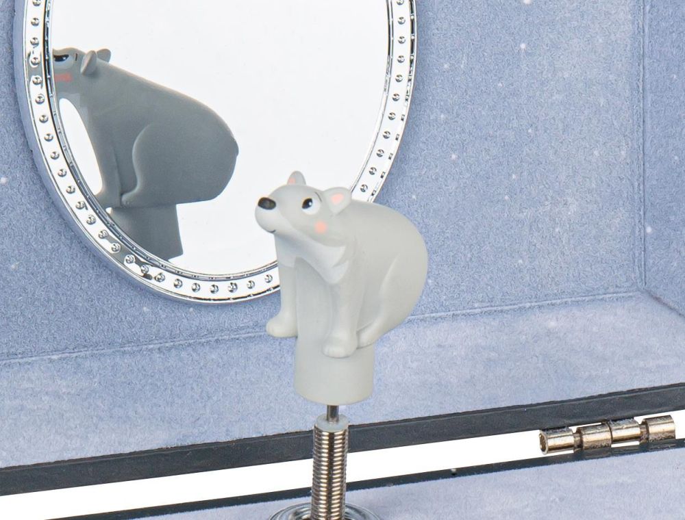 Phosphoreszierende Spieldose  Bear in Forest