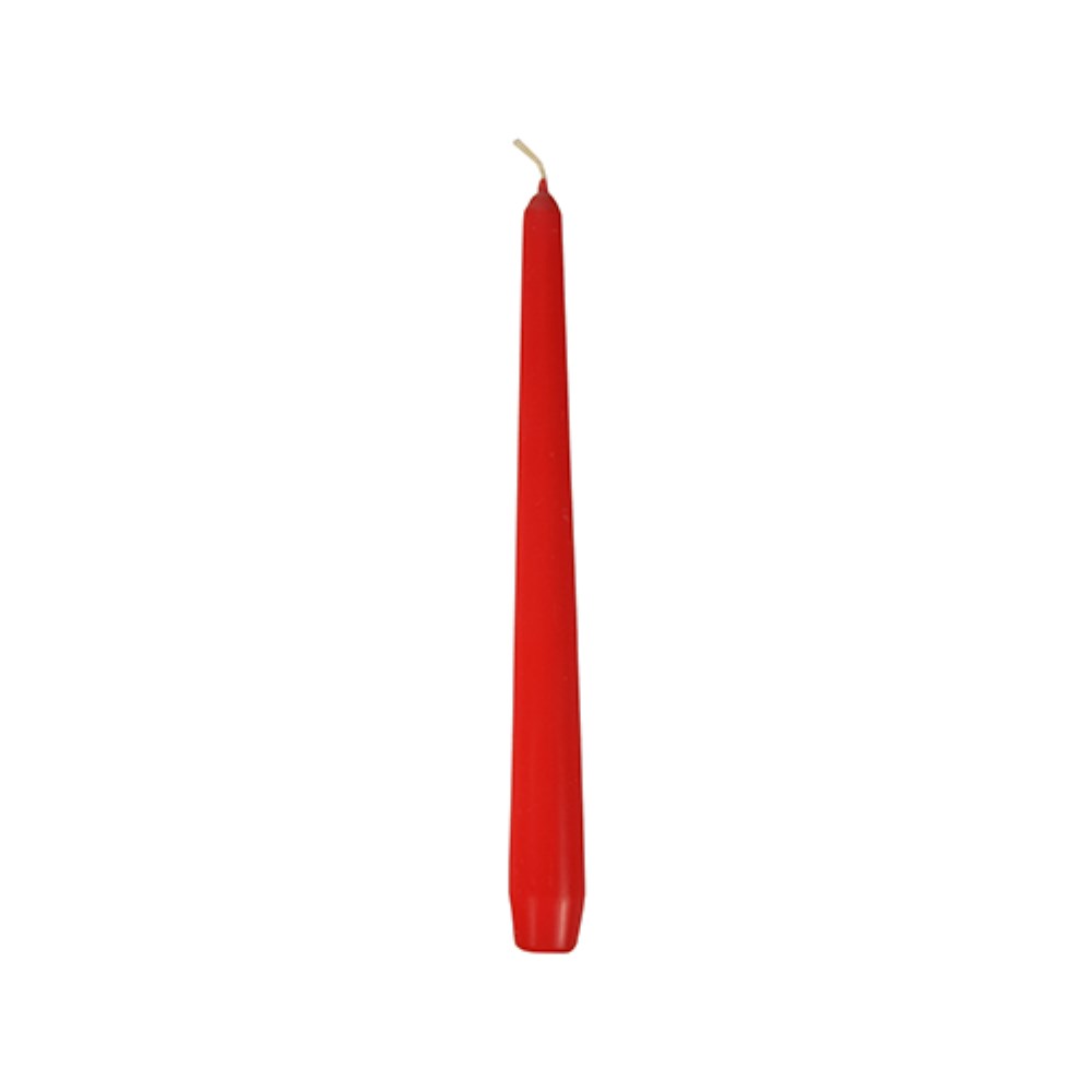 50 Leuchterkerzen Ø 2,2 cm · 25 cm rot