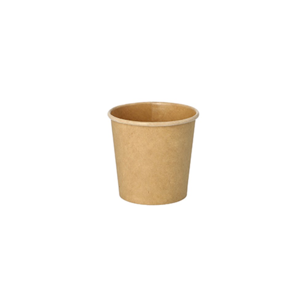 50 Portionsbecher, Pappe 90 ml Ø 6 cm · 5,8 cm braun