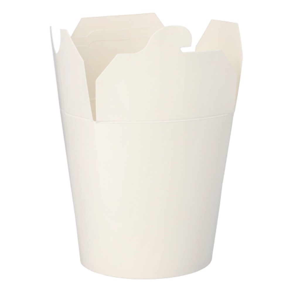 50 Snackboxen "ASIA" rund 900 ml 11,2 cm x 11 cm x 9,5 cm weiss