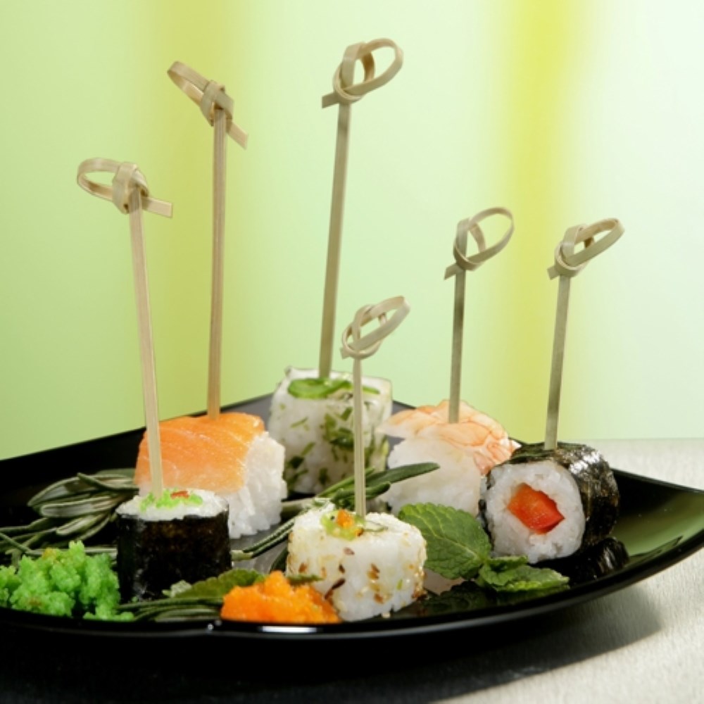 40 Fingerfood - Picker "pure" 10 cm "Knoten"