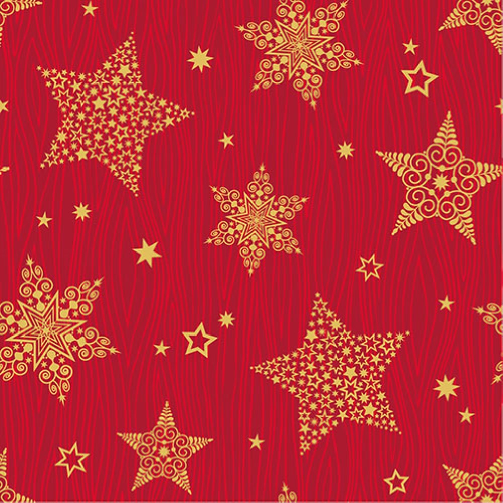 50 Servietten, 3-lagig 1/4-Falz 25 cm x 25 cm "Christmas Shine"