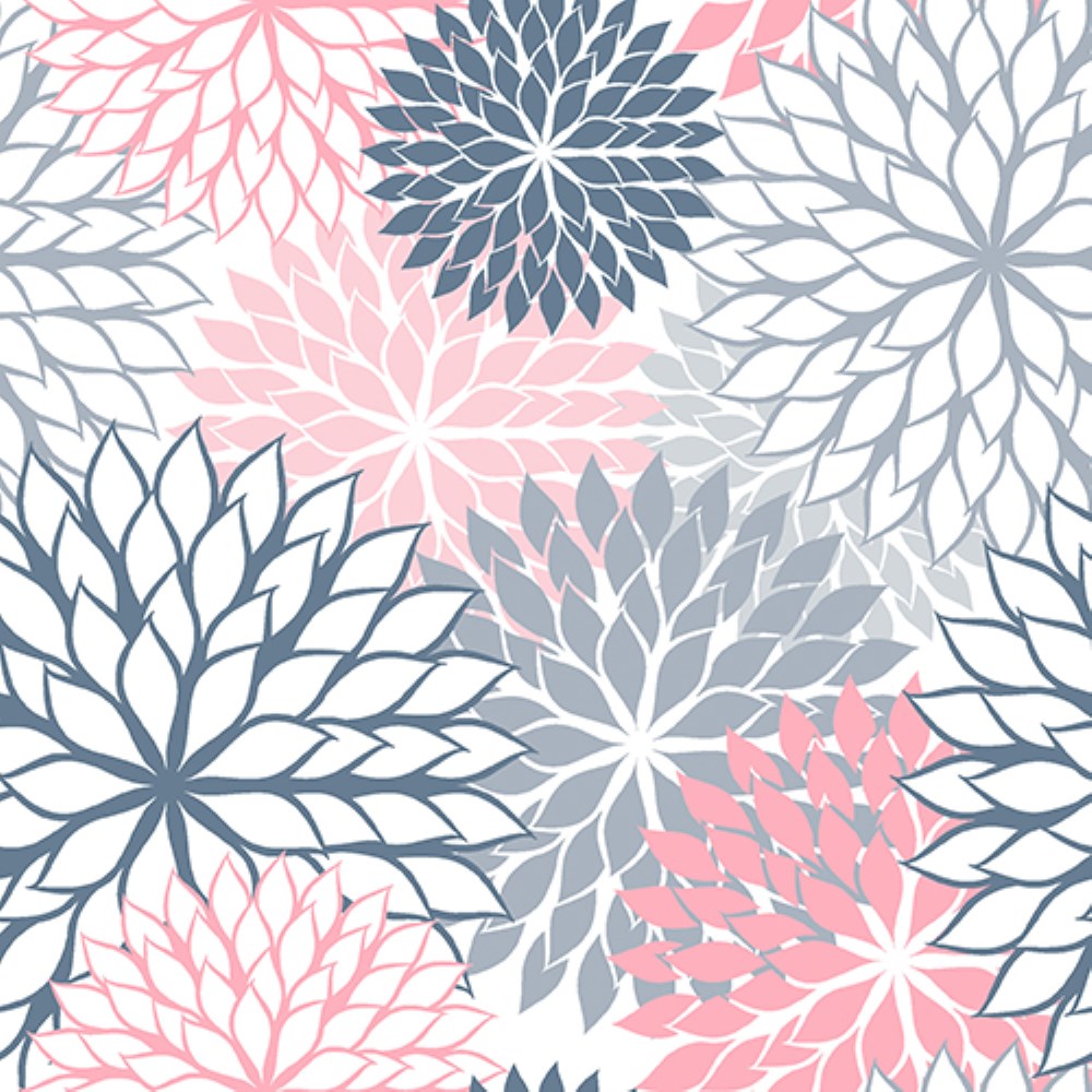 20 Servietten, 3-lagig 1/4-Falz 40 cm x 40 cm grau "Floralies"