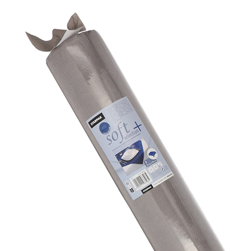 Tischdecke, stoffähnlich, Vlies "soft selection plus" 25 m x 1,18 m grau