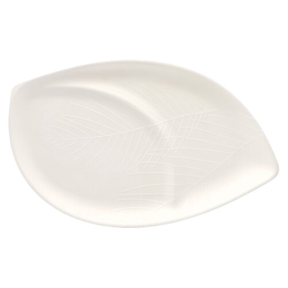 50 Teller "Folia" Zuckerrohr 2-geteilt 1,5 cm x 30 cm x 47,2 cm